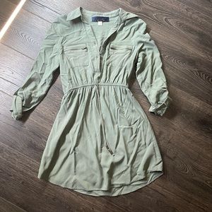 Blue Rain Casual Mini dress green color size s
